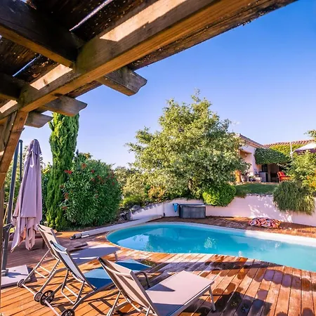 Вилла Magarre Climatisee, Piscine Chauffee, Spa, Dans Un Cadre Naturel Envoutant Castelnau-de-Montmiral