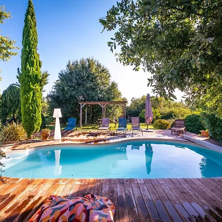 Вилла Magarre Climatisee, Piscine Chauffee, Spa, Dans Un Cadre Naturel Envoutant Castelnau-de-Montmiral